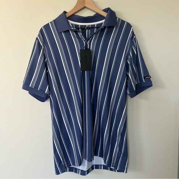 Bad Birdie Other - Bad Birdie Winning Streak Polo Mens XL Cobalt Blue Golf Performance NWT